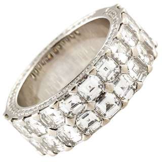CHOPARD Ice Cube Diamond Gold Band Ring Size 6.5  