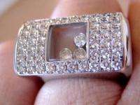 Chopard 18k White gold Happy Diamond Ring  