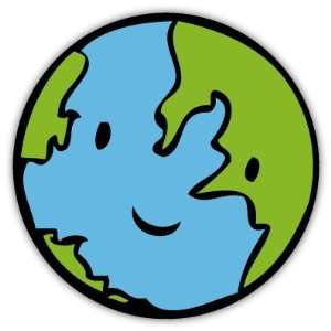  Planet Earth Smile Kids Car Bumper Sticker Decal 5 X 5 