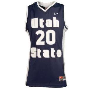  Nike Elite Utah State Aggies #20 Navy Blue Replica 