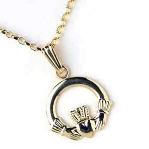  Claddagh Pendant   10k Gold Jewelry