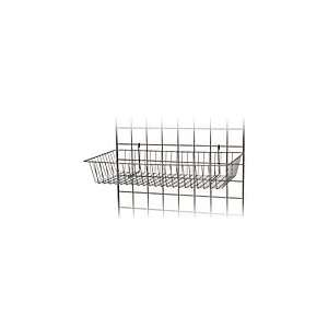 Raw Steel Wire Grid Basket   24 X 12 X 4  Industrial 