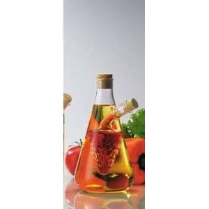  Glass Oil Vinegar Storage Bottle Cork Grape Bunch Kitchen 