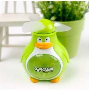  Green Penguin Mini Fan