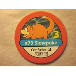   1999 Pokemon Chip Pink #79 Slowpoke 3 Confusion 2 