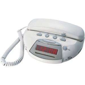   28501 Corded Phone with AM/FM Clock Radio & Alarm 