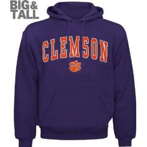  Clemson Tigers Big & Tall Purple Mascot One Hooded 