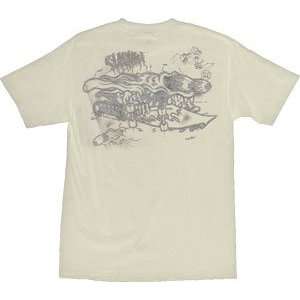   Santa Cruz T Shirt Sketchy Slasher [Medium] Cream