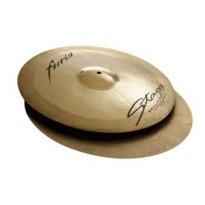  Stagg F HR15B 15 Inch Furia Rock Hi Hat Cymbals Musical 