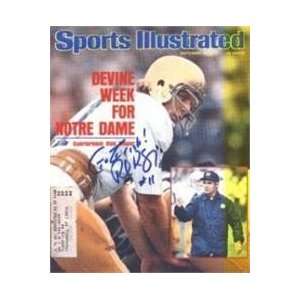Rick Slager Autographed/Hand Signed Sports Illustrated Magazine (Notre 
