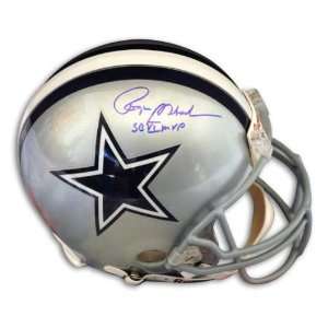 Autographed Roger Staubach Dallas Cowboys Proline Helmet Inscribed Sb 