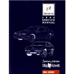  1988 BUICK SKYHAWK SKYLARK Service Shop Repair Manual Book 