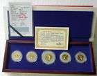fine set of tiger collection gold with jade coins 2010