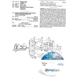 NEW Patent CD for SELF CLOCKED BINARY DATA DETECTION SYSTEM WITH NOISE 