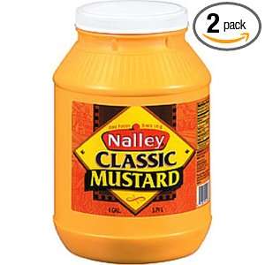 Nalley Mustard, 128 Ounce (Pack of 2)  Grocery & Gourmet 