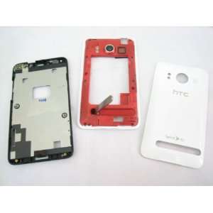  Sprint HTC EVO 4G ~ White Housing Cover Door Case Frame 