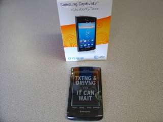   Samsung Galaxy S Captivate SGH I897   Black (AT&T) Smartphone w/BUNDLE