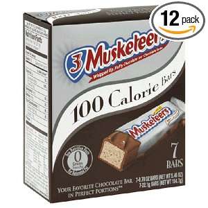 Mars 3 Muskateer 100 Calorie Bar , 5.46 Ounce Package (Pack of 12)