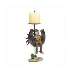  Cowboy Rooster Candleholders   Style 37972