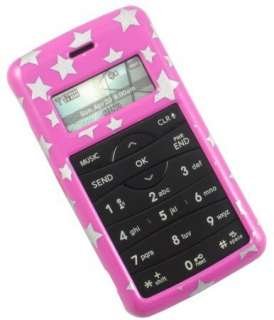 PINK SILVER STAR COVER CASE FOR LG enV2 VX9100 PHONE  