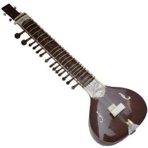  Flat Wood Toomba Sitar (PDI IA) Musical Instruments