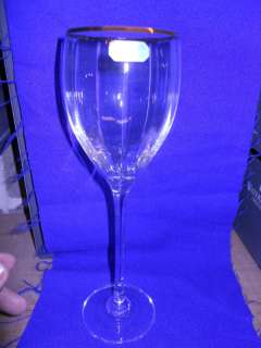 Durand French Crystal Clarisse Gold Wine NEW  