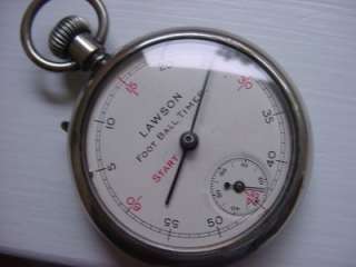 Antique Ingersoll Lawson Football Timer Pocket Watch  