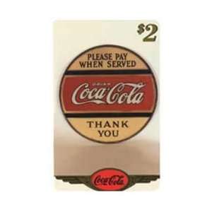 Coca Cola Collectible Phone Card Coke National 96 $2. GOLD. Please 