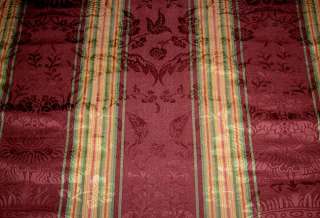   Moire Silk Blend Damask Fabric for Upholstery+Drapery $1,093val  