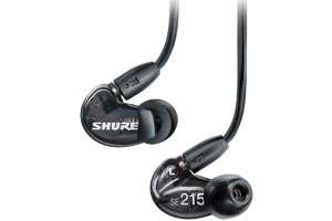 Shure SE215 K Earphones   Black  