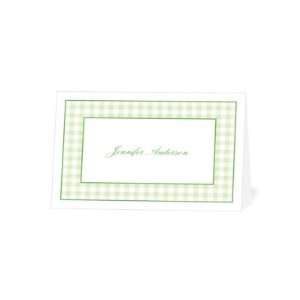   Cards   Gingham Charm Green By Fine Moments
