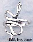 Silver Snake Ring, Snake Jewelry, Your Size, New, Sterling Silver 