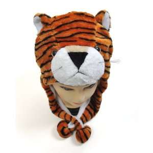  New Animal   Tiger Plush Winter Hat HATC1070 Toys & Games