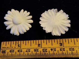 Vintage Millinery Flower 1 1/2 white Daisy 144pc Lot Doll Hat Wedding 