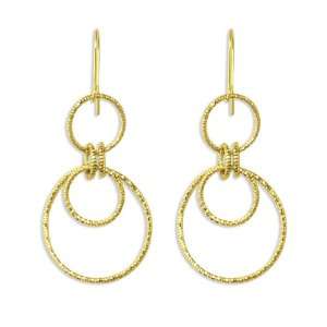  14k Yellow Gold 23mm X 50mm Door Knocker Earrings Jewelry