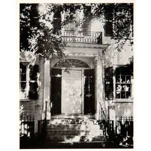  1919 Print Porch Doorway Peabody Silsbee House Samuel M 
