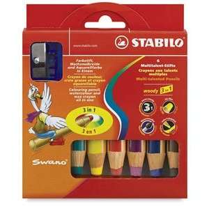    Stabilo Woody 3 in 1 Pencils   White Arts, Crafts & Sewing