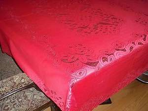   52 X 70 RECTANGLE TABLECLOTH TABLE CLOTH FORMAL DINING RTCF562  