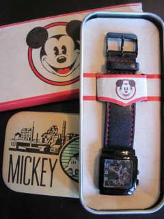 NEW Watch MICKEY MOUSE BLACK TIME WORKS WATCH Disney  