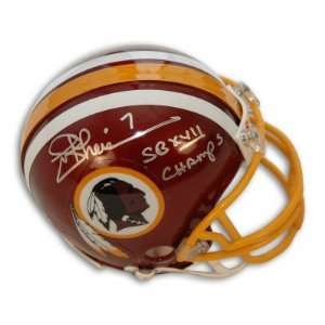Joe Theismann Autographed/Hand Signed Washington Redskins Mini Helmet 