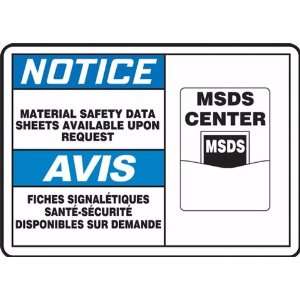  NOTICE Labels NOTICE MATERIAL SAFETY DATA SHEETS AVAILABLE 