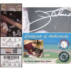  Jim Thome Signed 500th HR Game Sept 16th 2007 White Sox 