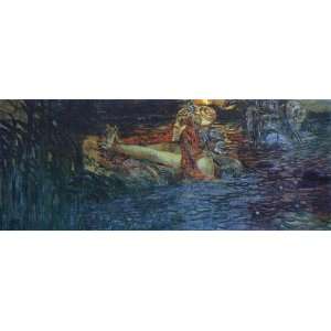   Mikhail Vrubel   24 x 10 inches   Parting of the Se