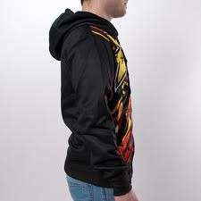 Fox Rockstar Spike Vortex Zip Front Fleece Hoodie Jacket Sweatshirt 
