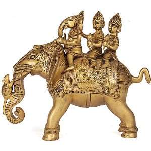   Buddhi and Siddhi   Brass Sculpture 
