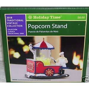  Holiday Time Popcorn Stand/Village Piece/Village Accessory 