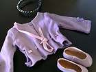   GIRL DOLL CLOTHES   VERY NICE   3 PIECES   SHIRT   SHOES   HEADBAND