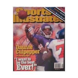  Culpepper autographed Sports Illustrated Magazine (Minnesota Vikings 