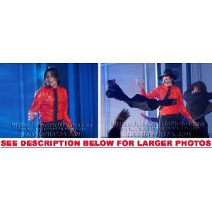  MICHAEL JACKSON PLASTIC ORANGE SHOW (2) RARE 8x10 FINE ART 