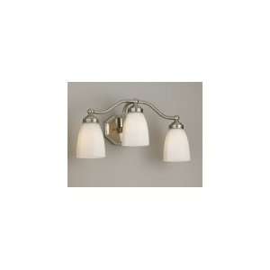 Norwell 8320L BN DO Trevi 3 Light Wall Sconce in Brushed Nickel with 